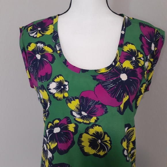 J.crew top floral multicolor size 4 - Picture 2 of 6